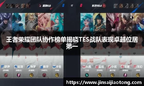 王者荣耀团队协作榜单揭晓TES战队表现卓越位居第一