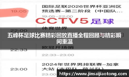 五峰杯足球比赛精彩回放直播全程回顾与精彩瞬间重温